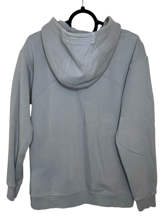 LULULEMON All Yours Chambray Large Logo Wordmark Hoodie Sweatshirt Size 8 - Picture 6 of 9